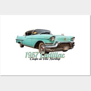 1957 Cadillac Coupe de Ville Hardtop Posters and Art